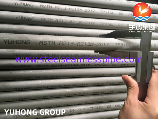 ASME SA213 TP316L Бесшовная труба из нержавеющей стали BWG 20 0,89 мм для сухоохладителя