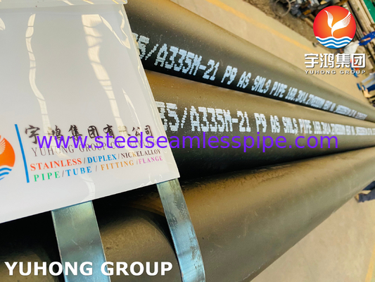 ASTM A335/ ASME SA335 P9 Сплавная сталь бесшовная труба печь нагревательная труба