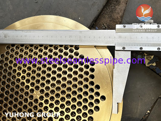 Военно-морская латунь C46400 Tube sheet B171 Cuzn36sn1 Для морского Теплообменника