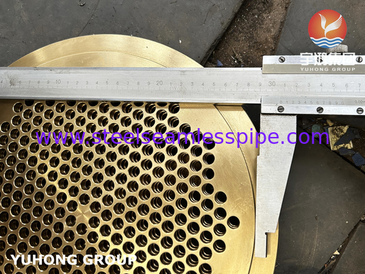 Военно-морская латунь C46400 Tube sheet B171 Cuzn36sn1 Для морского теплообменника