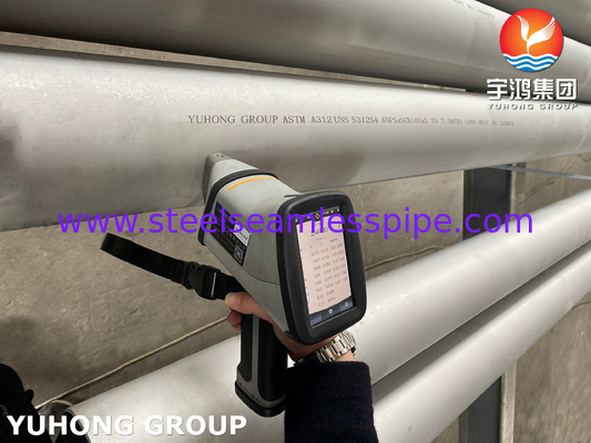 ASTM A312 UNS S31254 254SMO /1.4547 Высокомогнитные аустенитные бесшовные трубы из нержавеющей стали