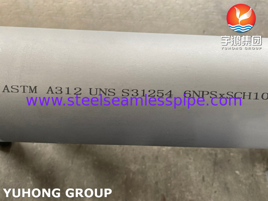 ASTM A312 UNS S31254 254SMO /1.4547 Высокомогнитные аустенитные бесшовные трубы из нержавеющей стали