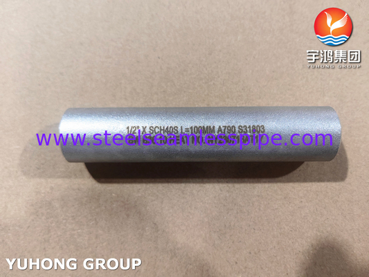 ASME B36.10 Трубопроводный сосок ASTM A790 UNS S31803 Бесшовный двойной стальной сосок