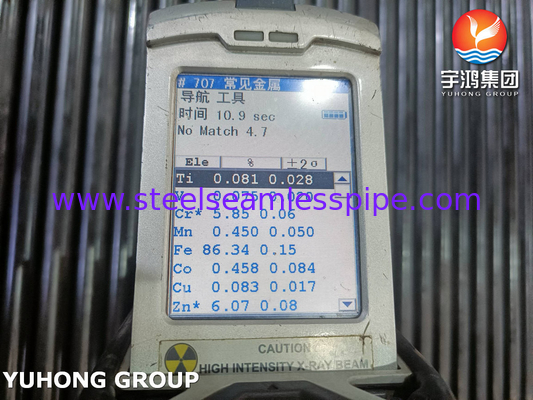 ASTM A213/ASME SA213 GR.T5 Сплавная стальная бесшовная трубка для теплообменников и котлов