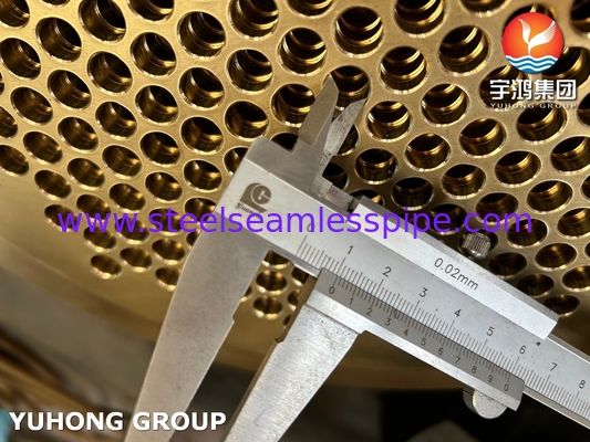 ASTM B171 C46400 Стационарные трубчатые листы, существенный компонент для теплообменников