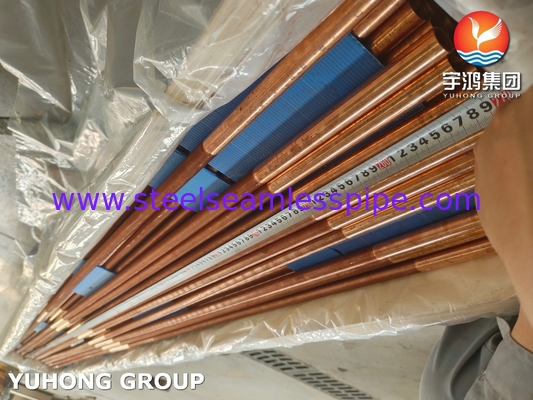 ASTM B111 UNS C12200 Бесшовная медная трубка теплообменник низкоплавкая трубка