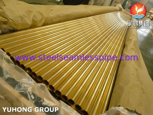 ASTM B111 C44300 O61 Адмиралтейская латунная труба Бесшовный медный теплообменник
