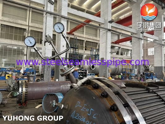 Набор труб ASME U STAMP D-E05C ASME SA179 Углеродистая стальная цепная труба с ASME SA266 Gr.2N трубным листом