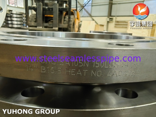 ASTM A105 / A105N Углеродистая сталь скольжение на фланце ASME B16.5 кованый фланце SORF