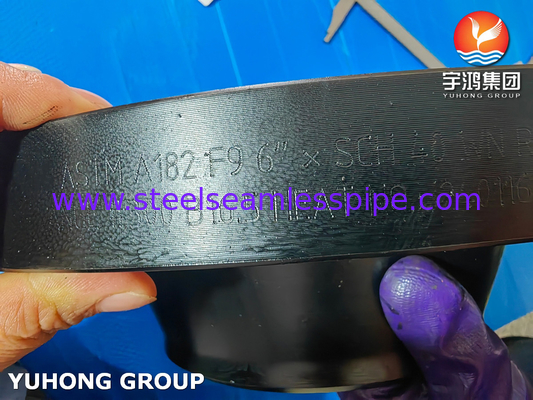 ASTM A182 Gr F9 Сплавная стальная фланцевая шейка сварки ASME B16.5 Кованая фланцевая шейка WNRF