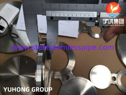 ASTM A182 Нержавеющая сталь дуплексная сталь очки слепой фланц Asme B16.48