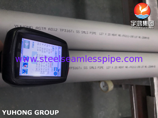 ASTM A312 316Ti толстостенная труба из нержавеющей стали Сильная коррозионная стойкость