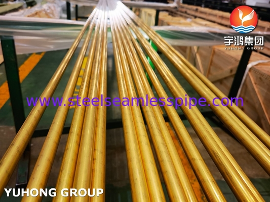 ASTM B111 UNS C68700 Алюминиевая латунистая трубка CuZn20Al2 для теплообменника