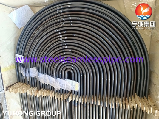 ASTM A179 / ASME SA179 Бесшовная углеродистая сталь U Bend Tube Heat Exchanger Tube