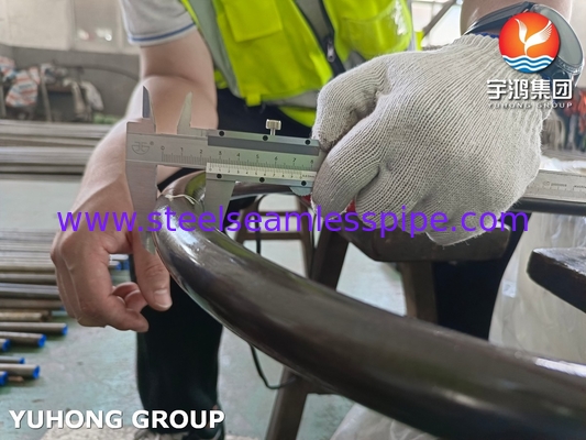 ASTM A179 / ASME SA179 Бесшовная углеродистая сталь U Bend Tube Heat Exchanger Tube