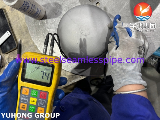 Super Duplex SAF2507 Трубовые фитинги, ASTM A815 WPS UNS S32750 Buttweld Cap
