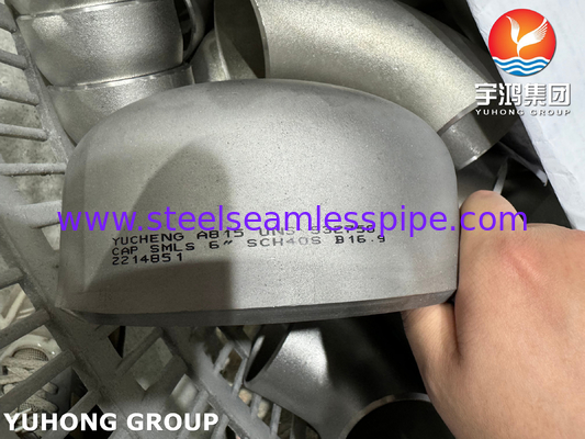 Super Duplex SAF2507 Трубовые фитинги, ASTM A815 WPS UNS S32750 Buttweld Cap