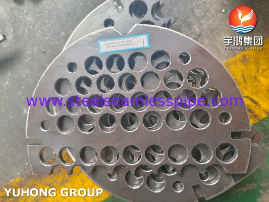 ASME SA516 Gr 70 Углеродистая стальная баффлевая плита для теплообменника