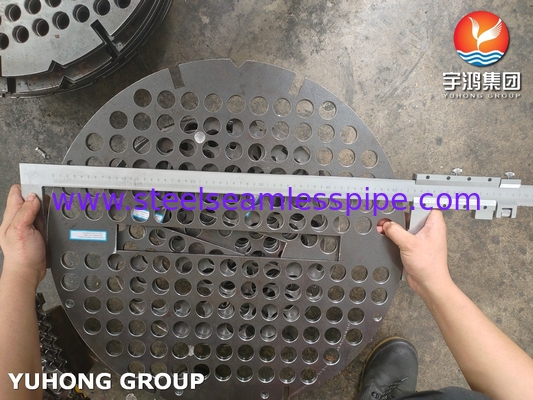 ASME SA516 Gr 70 Углеродистая стальная баффлевая плита для теплообменника