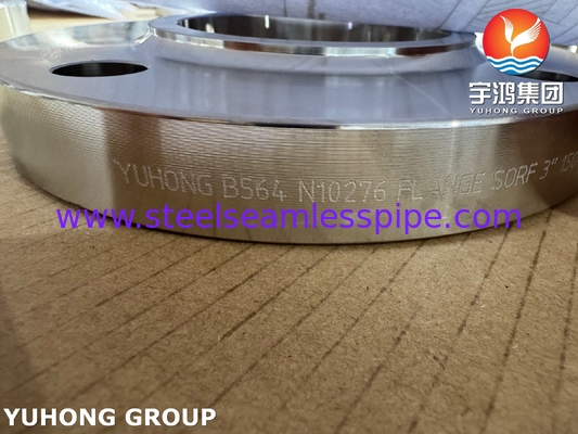 ASTM B564 UNS N10276 Никелевая сплав с проскальзывающим на фланце / Hastelloy C276 SORF фланце