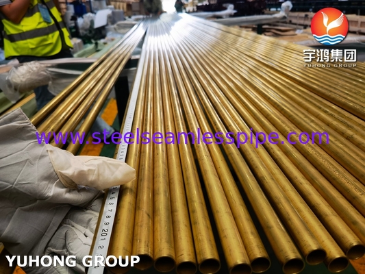 C68700 Бесшовная трубка из медного сплава ASTM B111 для теплообменников
