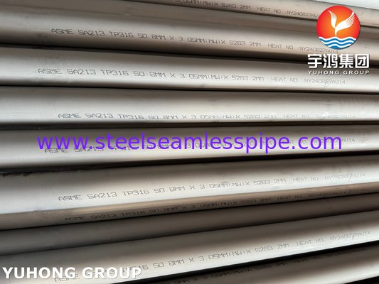 ASME SA213 TP316L Бесшовные трубы из нержавеющей стали для применения в электростанциях