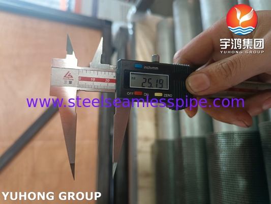 TP304H HFW Fin Tube Serrated Type ASTM A312 для тепловосстановительной паровой системы HRSG