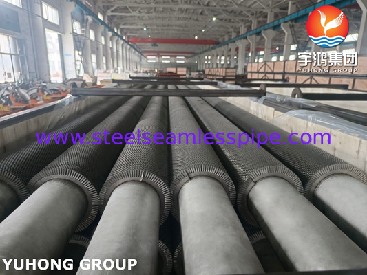 TP304H HFW Fin Tube Serrated Type ASTM A312 для тепловосстановительной паровой системы HRSG