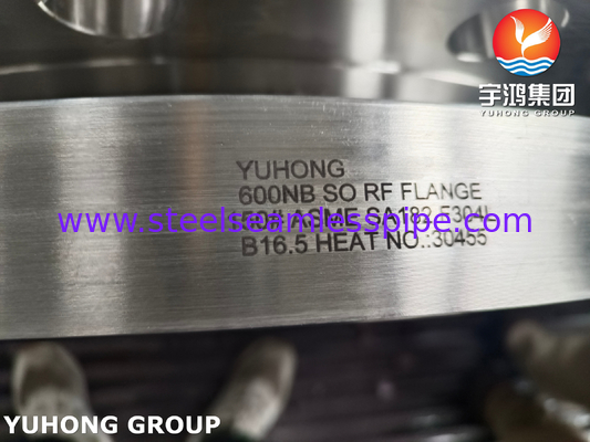 ASME SA182 F304L Нержавеющая сталь кованый фланц скользит на SO поднятый RF B16.5
