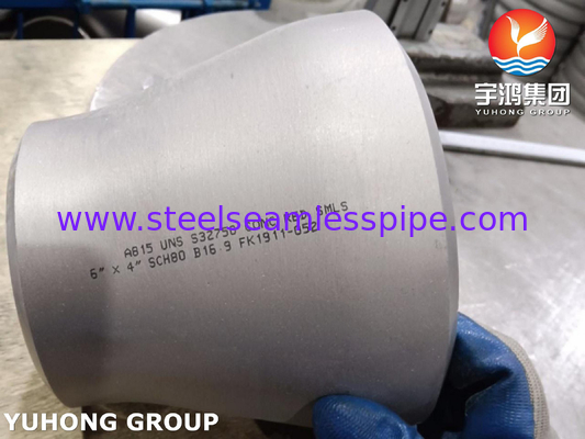 ASTM A815 UNS S32750 Сверхдуплексные стальные фитинги B16.9 BW Концентрический редуктор