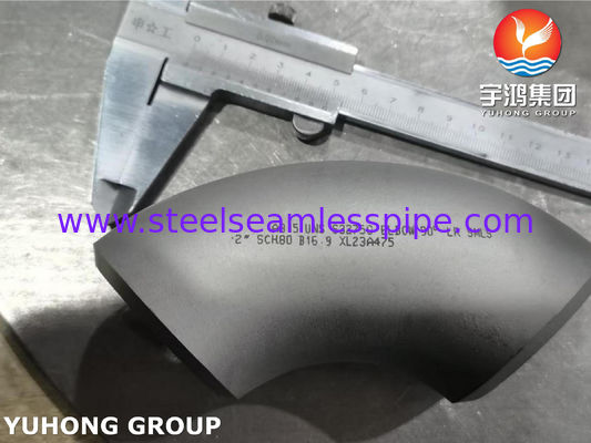 АСТМ A815 S32750 Двойной нержавеющий сталь подшипник локоть 90 градусов длинный радиус сварка задницы