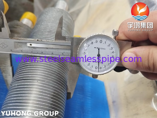 Тип L Рангированная трубка ASME SA249 TP316L с Al1100 для воздухоохладителя