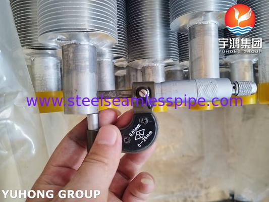 ASME SA249 TP316L Рантовая трубка с крыльями с лентой Al1100 для охлаждения воздуха