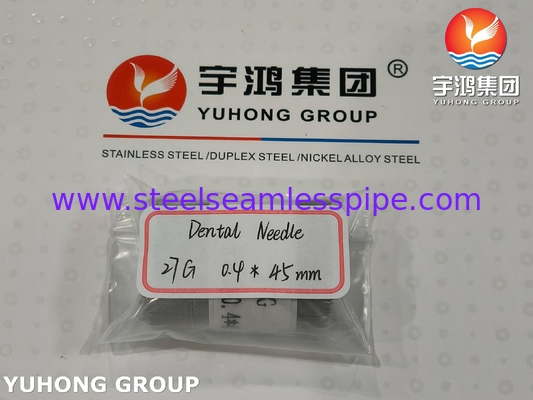 ISO9626, 27G 0,4 * 45MM, Нержавеющая сталь медицинская игла трубка, сверкающая точка