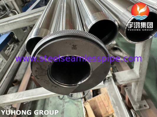 ASTM A270 TP304 Санитарная трубка из нержавеющей стали с внешним концом нитки