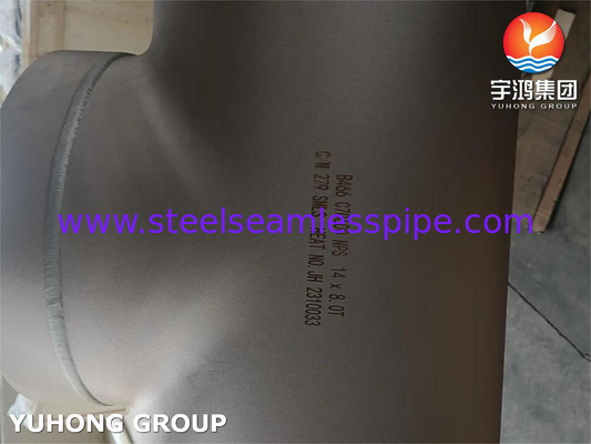 АСТМ B466 C70600 Медь Никелевая сплав трубы фитинга, Buttweld CuNi 90/10 Equal Tee