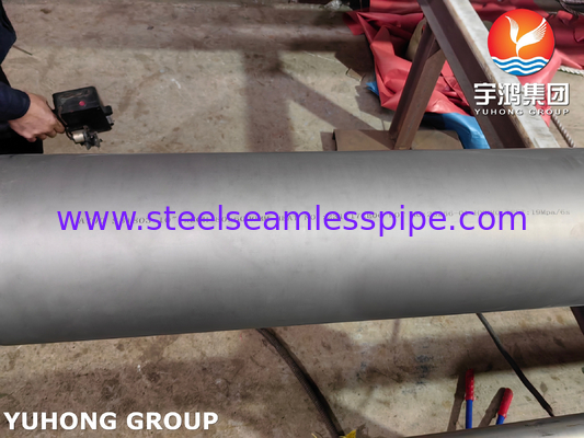 ASTM A790 UNS S31803 Бесшовная двойная стальная труба, маринованная, прожектованная
