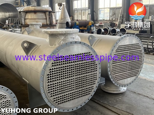 ASTM SA179 Бесшовная углеродистая стальная труба для фиксированного теплообменника из листовой трубы