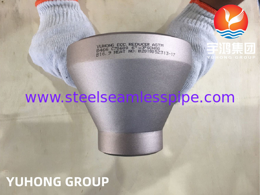 ASTM B466 C70600 Медный сплав, устанавливающий эксцентрический редуктор B16.9 для системы охлаждения