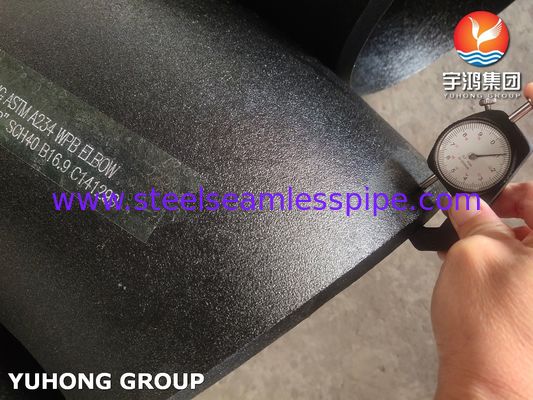 ASTM A234 WPB Углеродистая сталь с фитингом локоть 45DEG длинный радиус заднеприводный сварный B16.9