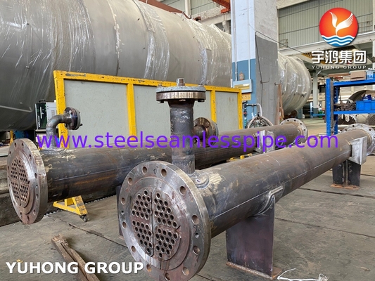 Шелл и трубный теплообменник с трубами SS31803 SA-106 класса B Shell ASME раздел VIII