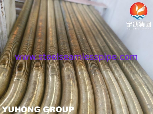 B359 C44300 C44500 Copper Alloy Low Fin Tube U Bend For Heat Exchangers ASTM B154-16 Протоколы для теплообменников