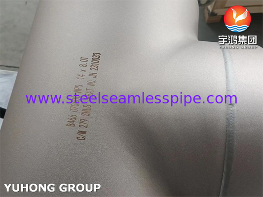 ASTM B466 C70600 Сплав медь-никель фитинг равный Tee B16.9