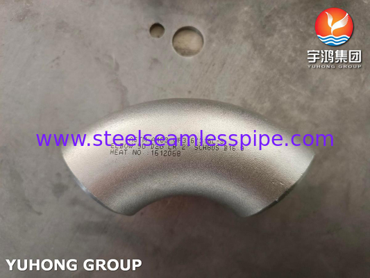 ASTM A403 / ASME SA403 WP316 / WP316L Нержавеющая сталь без швов с задней застежкой с 90 градусным локтевым приспособлением B16.9