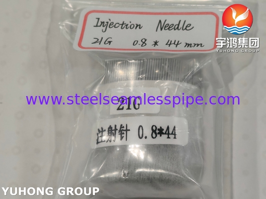 21G Lancet Point Injection Needle Medical Grade Непробиваемая стальная игла с трубкой ISO9626 SUS304