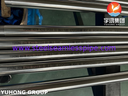 ASTM A270 TP304 Санитарная цепная труба из нержавеющей стали для пищевых фармацевтических препаратов