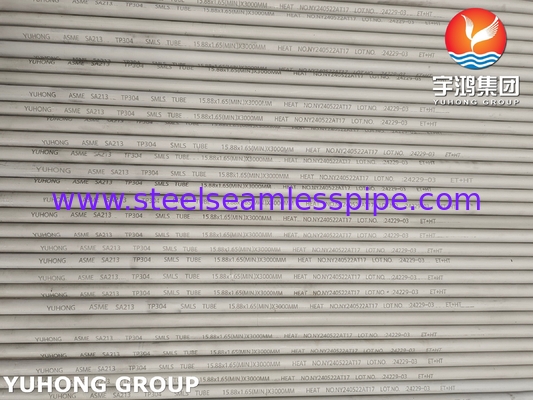 ASTM A213 / ASME SA213 TP304 Бесшовный теплообменник из нержавеющей стали