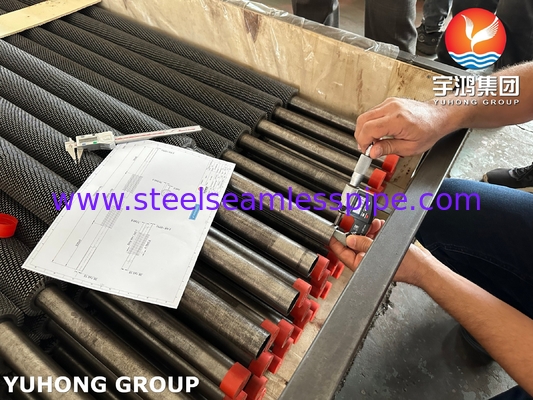 ASTM A213 T11 Сплавная стальная безсесмальная трубка Сернистая HFW Fin Tube для нефтеперерабатывающих заводов