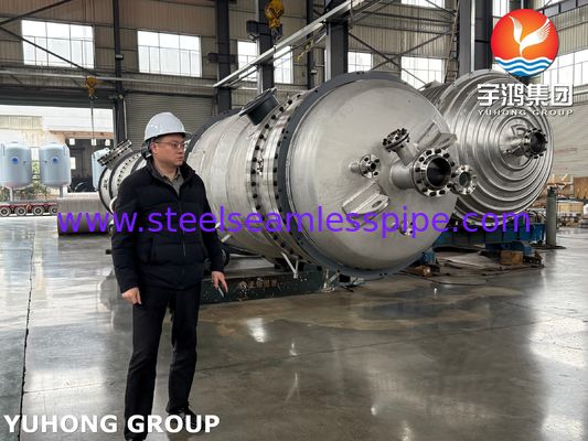 Сосуд под давлением сепаратора низкотемпературного по стандартам ASME, углеродистая сталь / облицовочный материал из нержавеющей стали