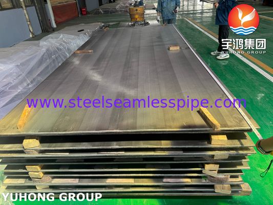 Площадь с пластинкой для взрывчатки ASME SA516 Gr.70 Пластина из углеродистой стали ASME SB127 Monel 400